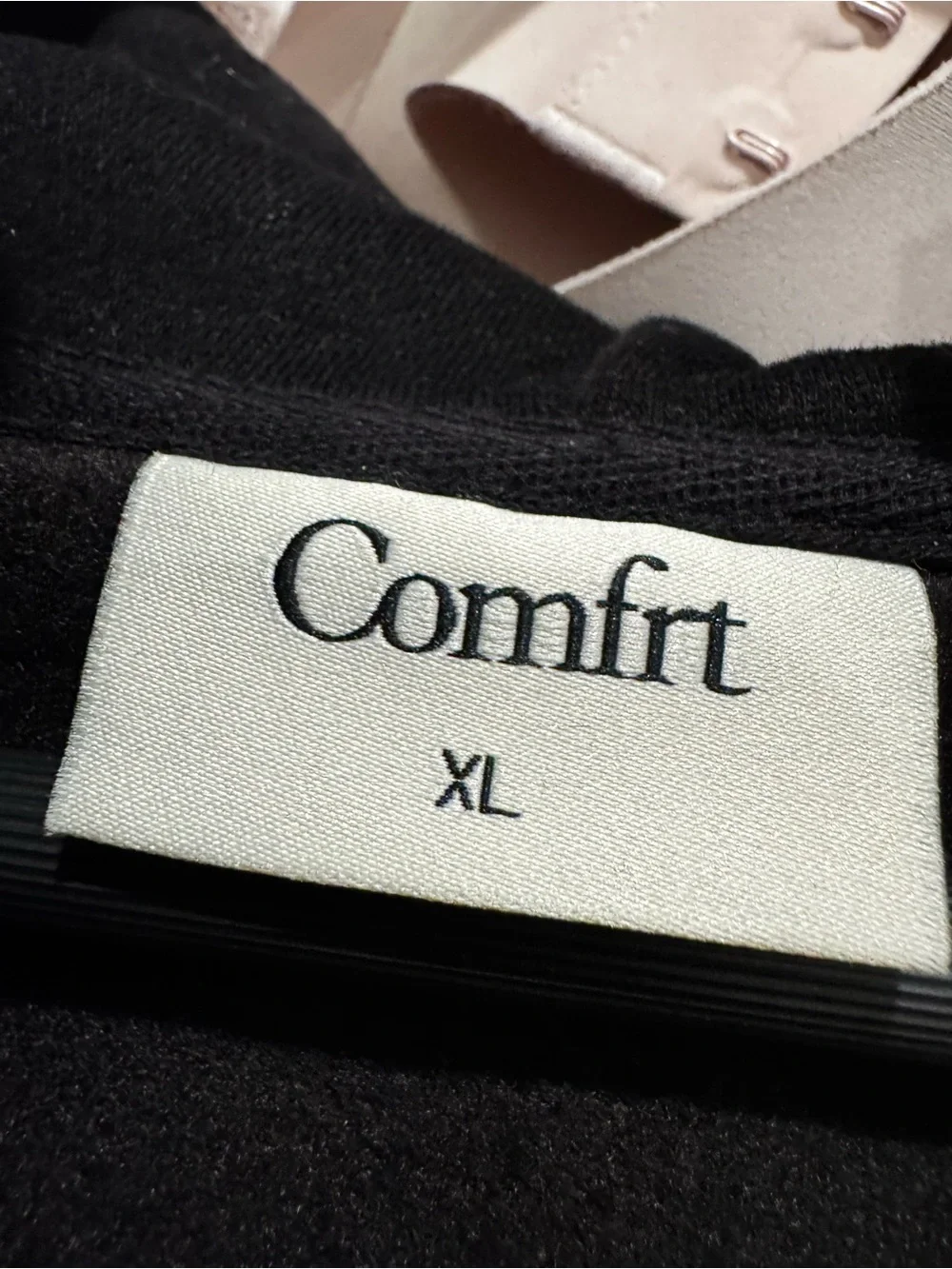 Comfort kids Black Zip-Up Hoodie Sweater